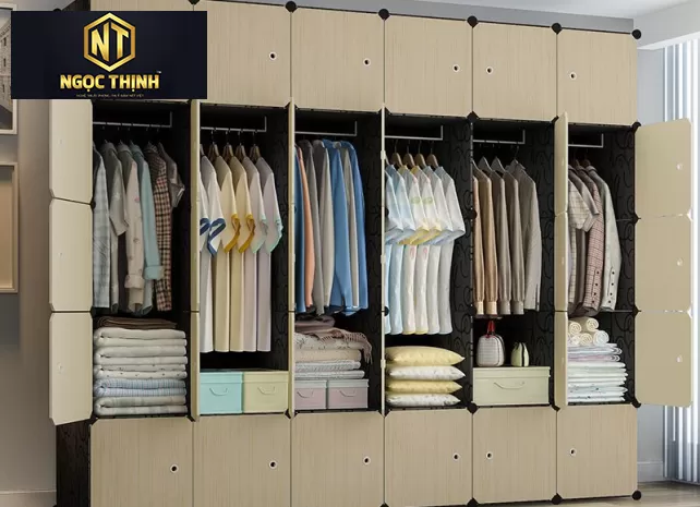 Tủ quần áo có nhiều ngăn tiện ích tại Thị Trấn Hiệp Phước